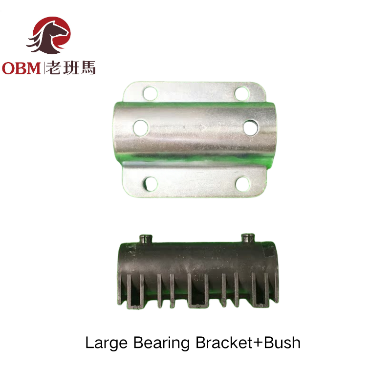 Large Bearing Bracket Outer L with Split Bushing | Container Door Lock Rod Support Bracket
