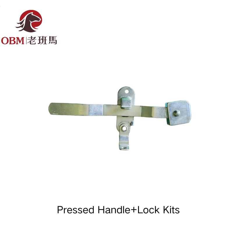 Container Door Handle Complete Kits | Forging Handle / Press Handle Kit; Lock Retainer Catch Plates for Shipping Containers