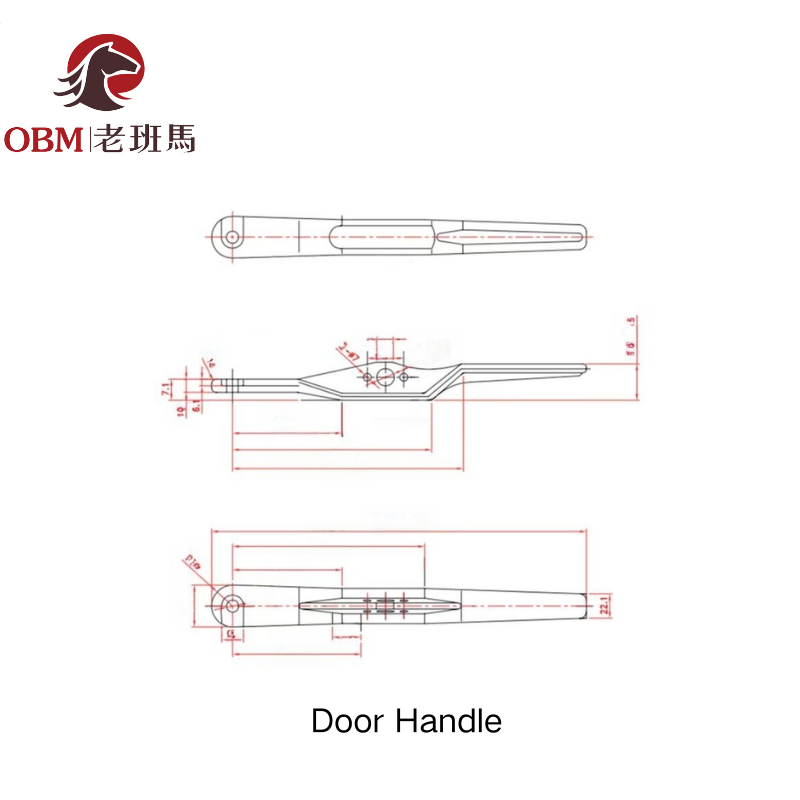 Container Door Handle Complete Kits | Forging Handle / Press Handle Kit; Lock Retainer Catch Plates for Shipping Containers