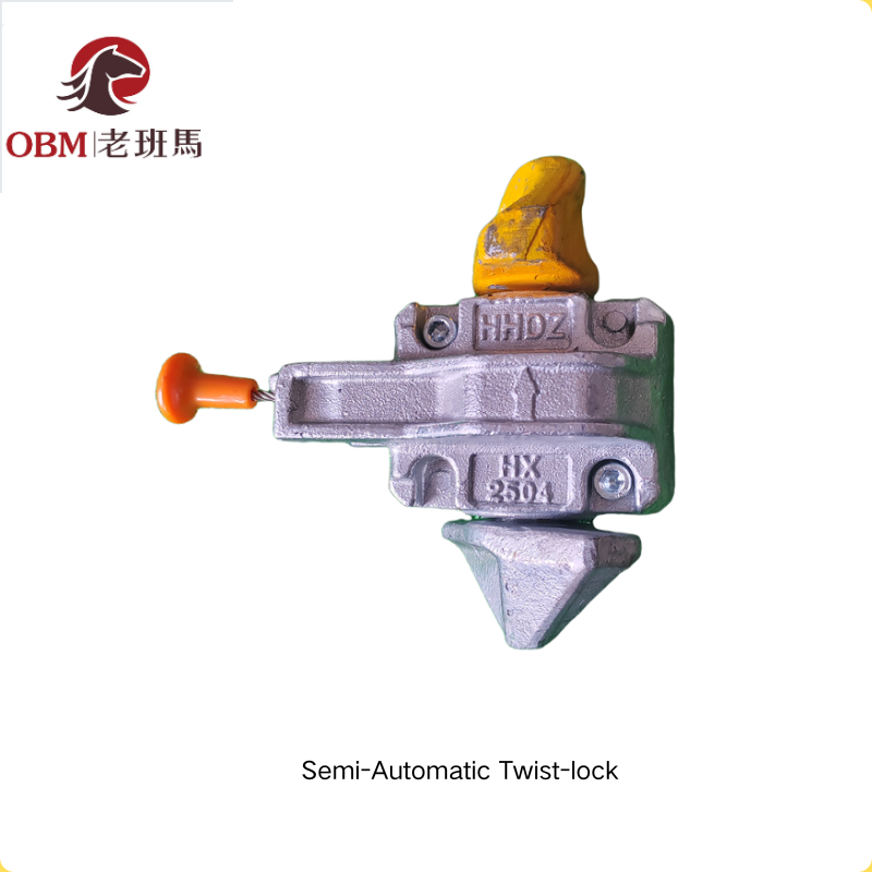 CG-1 Semi-Automatic Base Rotating Twist Lock | Core Container Stacking Lashing Twist Lock for Marine Vessel Deck Securing