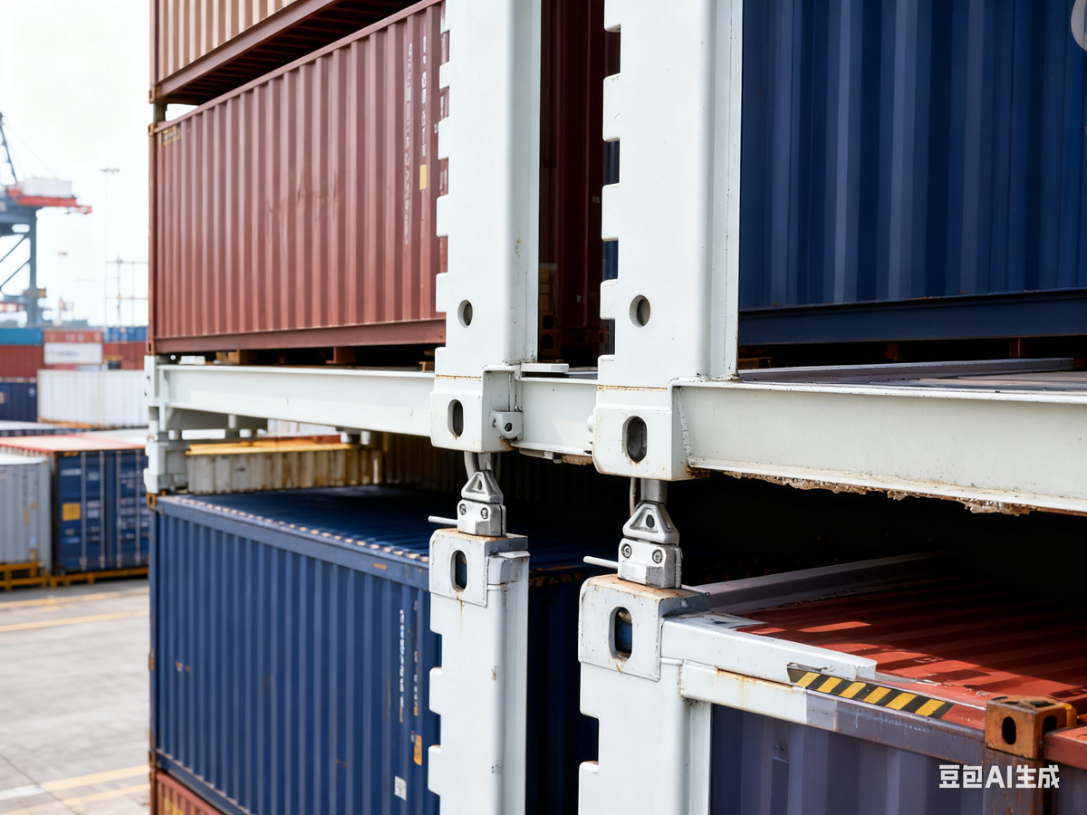 CC-1 Integral Rotating Twist Lock with Holes | Manual Container Stacking Twist Lock for Marine Lashing